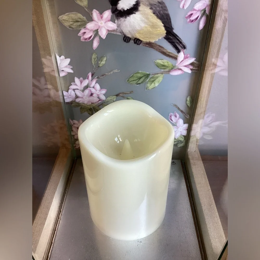 Wooden Lantern with glass panels & door